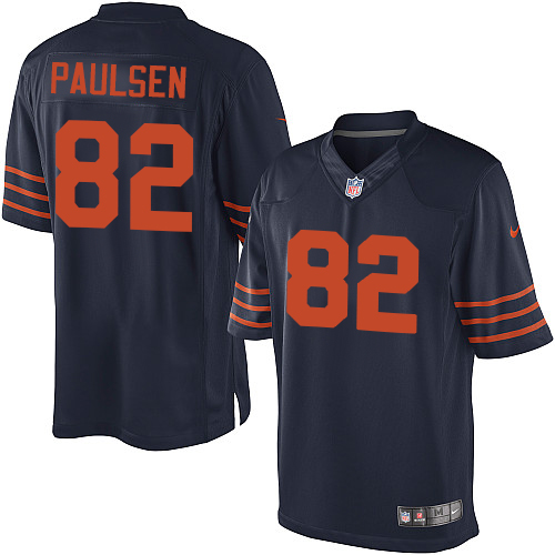 Youth Limited Logan Paulsen Nike Jersey Navy Blue Alternate - #82 1940s Throwback NFL Chicago Bears